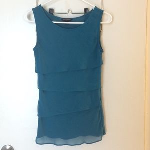 *FINAL* Banana Republic Teal Blue Tiered Tank (S)
